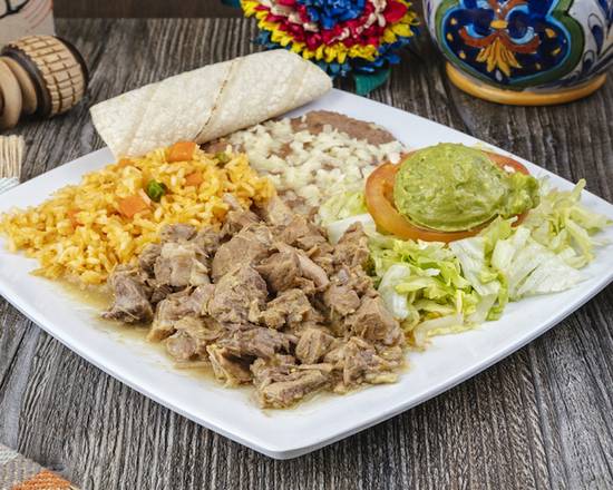 Order Chile Verde Plate food online from Casa Garcia store, Pico Rivera on bringmethat.com
