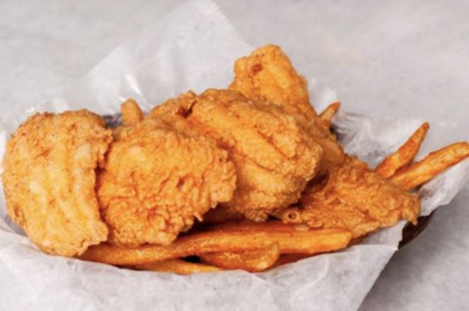 Order Fried Tilapia Basket (4 pcs) food online from The Juicy Crab store, Jacksonville on bringmethat.com