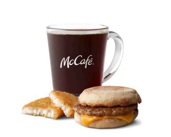 Order Sausage McMuffin Meal food online from Mcdonald® store, SHORELINE on bringmethat.com