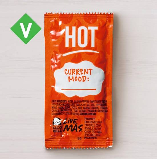 Order Hot Sauce Packet food online from Taco Bell store, Purcell on bringmethat.com