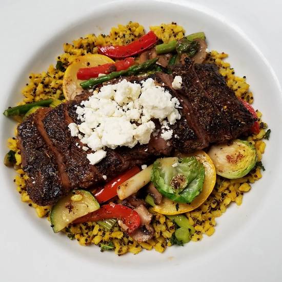 Order SIRLOIN STEAK POWER GRAIN BOWL food online from 54th Street Grill and Bar store, Saint Joseph on bringmethat.com