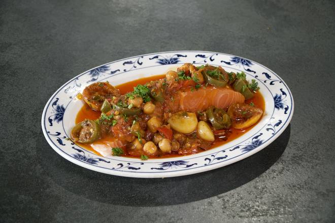 Order Moroccan Salmon food online from Soho Kosher Deli store, Aventura on bringmethat.com