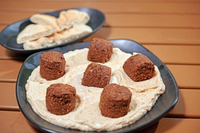 Order Falafel on a Platter food online from Holy Schnitzel store, Aventura on bringmethat.com