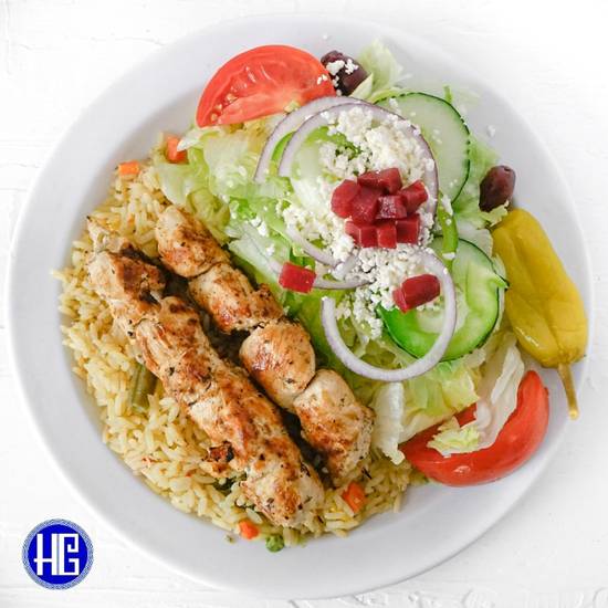 Order Chicken Souvlaki food online from The Hungry Greek store, Tampa on bringmethat.com