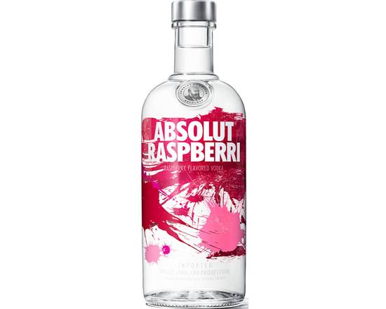 Order Absolut Raspberry, 750mL vodka (40.0% ABV) food online from Woodbury Wine & Spirits store, ORLANDO on bringmethat.com