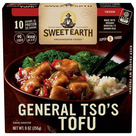 Order Sweet Earth Frozen Vegan General Tso's Tofu Meal 9oz food online from Everyday Needs by Gopuff store, Tampa on bringmethat.com