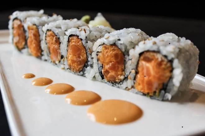 Order Spicy Salmon Roll food online from Sushi Sumo store, Alpharetta on bringmethat.com