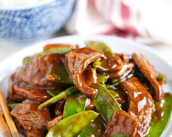 Order Beef with Snow Peas  food online from CY Chinese Restaurant Szechuan Cuisine store, North Miami Beach on bringmethat.com