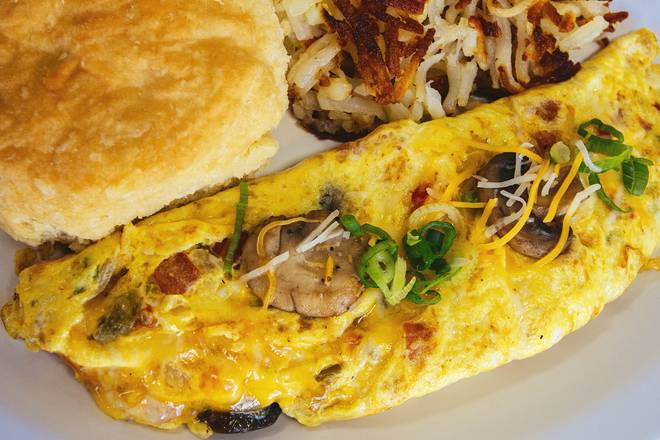 Order Veggie Omelet food online from Biscuit House store, Lakewood on bringmethat.com