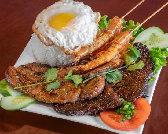 Order Grilled Combination Plate food online from New Leaf Bistro store, Seattle on bringmethat.com