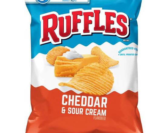 Order Ruffles Sour Cream and Cheddar 2.5oz food online from Fresko Market store, Miami on bringmethat.com