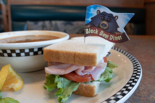 Order ½ Sandwich & Bowl of Soup food online from Black Bear Diner store, Rohnert Park on bringmethat.com