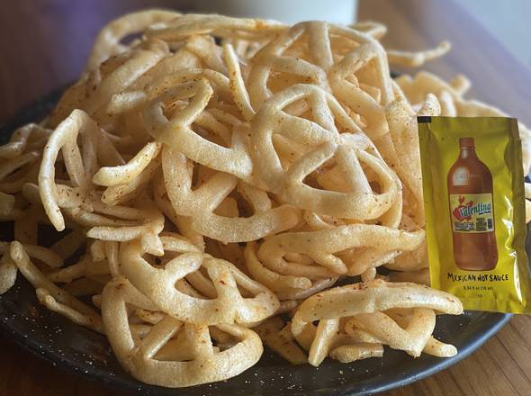 Order CHICHARRONES (DURITO WHEELS) food online from Tamale Co. Mexican Street Food store, Orlando on bringmethat.com