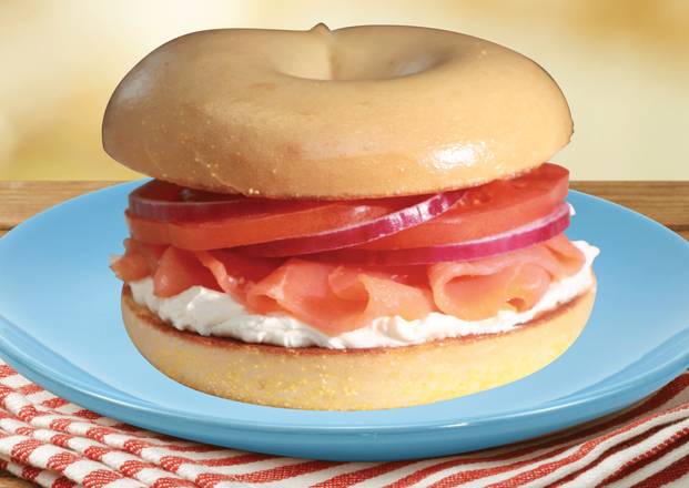 Order Lox and Cream Cheese Sandwich food online from The Great American Bagel store, Oak Lawn on bringmethat.com