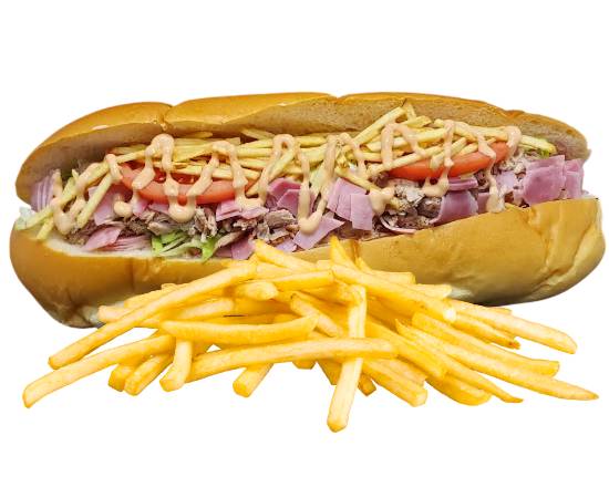 Order Tripleta Sandwich food online from 787 Mofongo store, Orlando on bringmethat.com