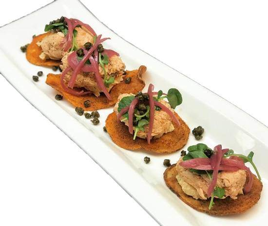 Order Salmon Chips food online from blu on the Avenue store, Winter Park on bringmethat.com