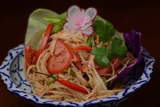 Order #21. Som Tum Salad food online from Thai House store, Charlotte on bringmethat.com