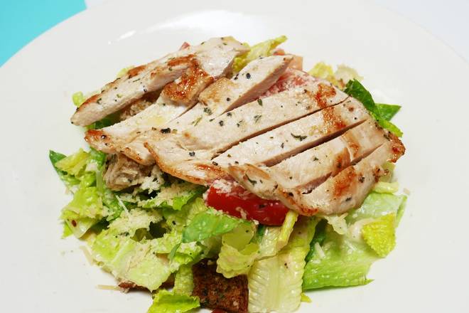 Order Grilled Chicken Caesar Salad food online from The Broken Yolk Cafe  store, San Diego on bringmethat.com