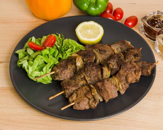 Brochette mixte poulet agneau