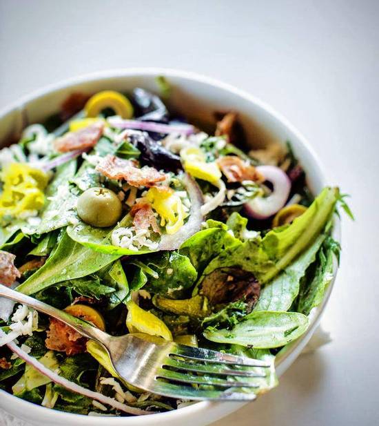 Order Large Antipasto Salad food online from The Haven Pizzeria store, San Diego on bringmethat.com