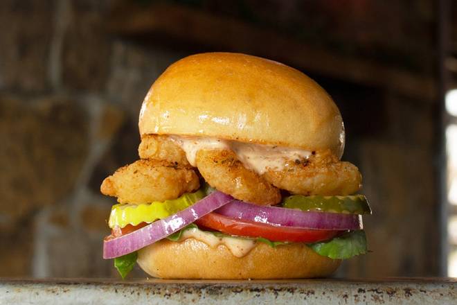 Order Fried Popcorn Shrimp food online from Roadies Sliders store, Huntsville on bringmethat.com