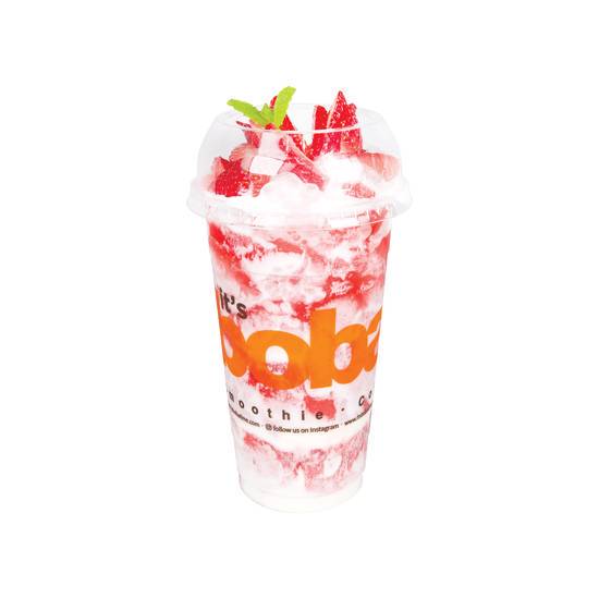 Order Strawberry Cream Slush food online from Boba Time store, Los Angeles on bringmethat.com