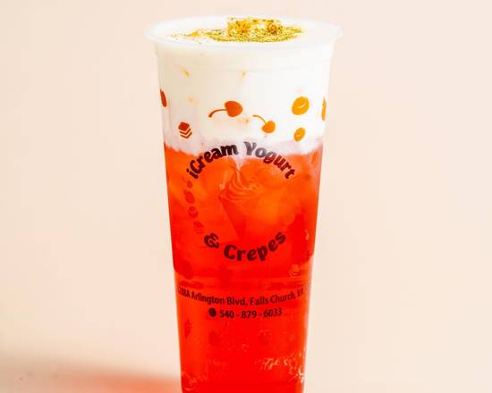 Order Cream Cheese Roses Olong Tea food online from Icream Yogurt & Crepes store, Falls Church on bringmethat.com