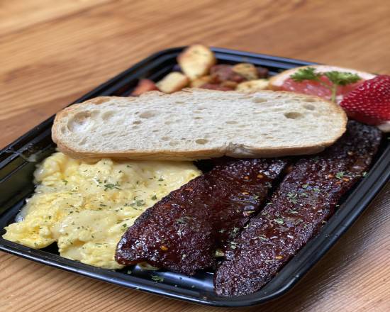 Order Two Eggs Plate with Millionaire's Bacon food online from Blackwood store, San Francisco on bringmethat.com