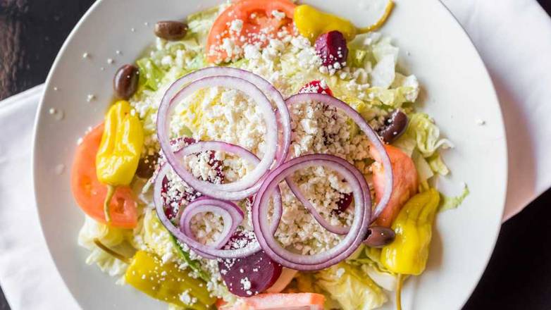 Order Greek Salad food online from Maine Street Restaurant store, Hamtramck on bringmethat.com