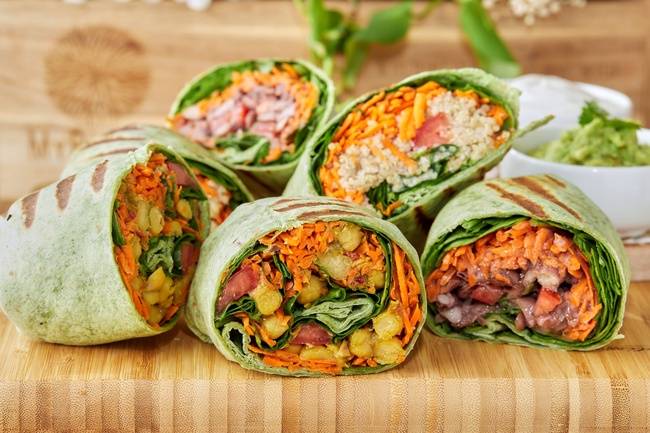 Order Healthy Wraps Full of Protein food online from Roots Juice Bar store, Miami on bringmethat.com