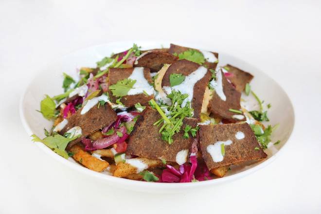 Order Loaded Gyro Shawarma Fries food online from Zuuk Mediterranean Kitchen store, Miami on bringmethat.com