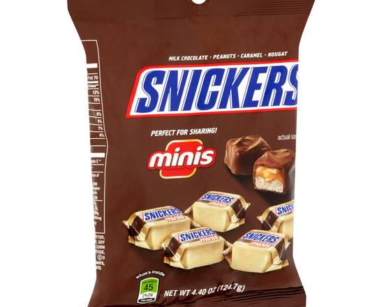 Order Snickers Minis Bag 4.4oz food online from Trumbull Super Stop store, Trumbull on bringmethat.com