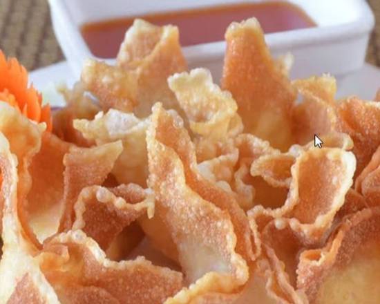 Order Wonton Rangoon (8pcs) food online from Emporium Thai Cuisine store, Los Angeles on bringmethat.com