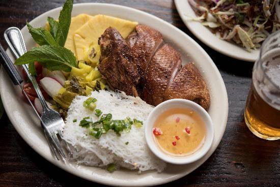 Order Duck Supreme Rotisserie With Broken Rice food online from Ba Bar store, Seattle on bringmethat.com