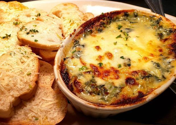 Order Spinach Artichoke Dip food online from Harold Seltzer Steakhouse store, St. Petersburg on bringmethat.com