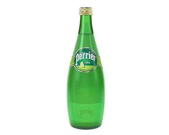 Order Perrier Lime 11.15 oz glass bottle  food online from Glenrose Liquor & Mini Mart store, Glendale on bringmethat.com