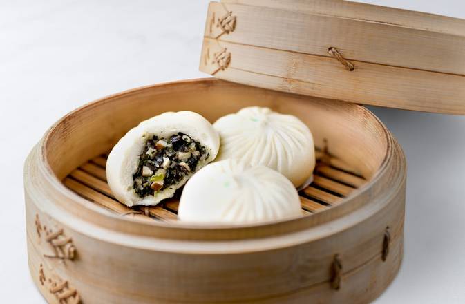 Order (Steam-At-Home) Vegetable & Mushroom Buns (5 each) food online from Din Tai Fung store, Seattle on bringmethat.com