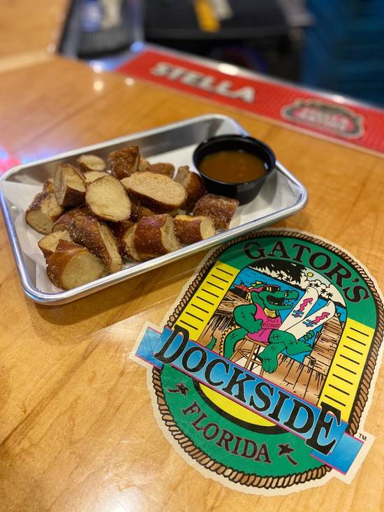 Order CINNAMON PRETZEL BITES food online from Gator's Dockside store, Gainesville on bringmethat.com