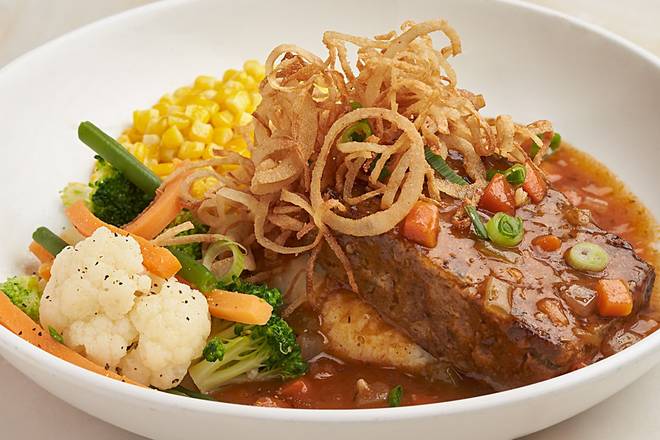 Order Creekstone Black Angus Meatloaf  food online from Silver Diner store, Falls Church on bringmethat.com