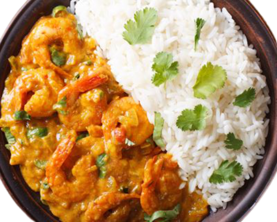 Crevettes curry