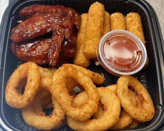 Order #3 Mozzarella Sticks, Onion Rings, 5pc Wing food online from Wing Champ store, Bloomfield on bringmethat.com