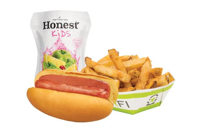 Order KIDS HOT DOG MEAL food online from Burgerfi store, North Bethesda on bringmethat.com