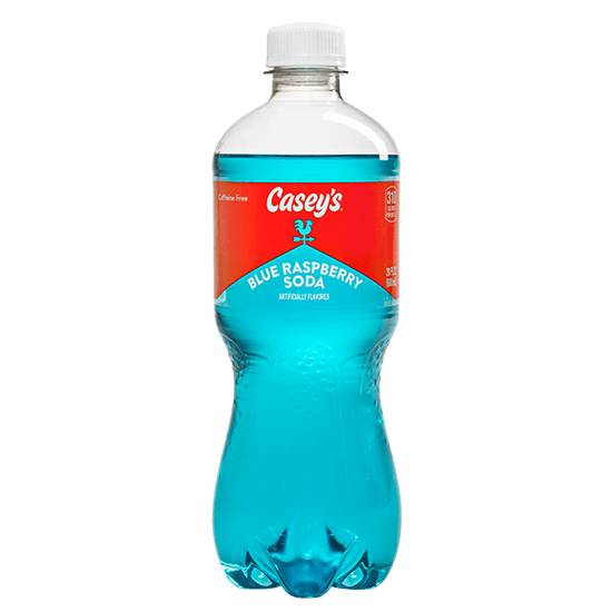 Order Casey's Blue Raspberry Soda 20oz food online from Casey store, Carter Lake on bringmethat.com