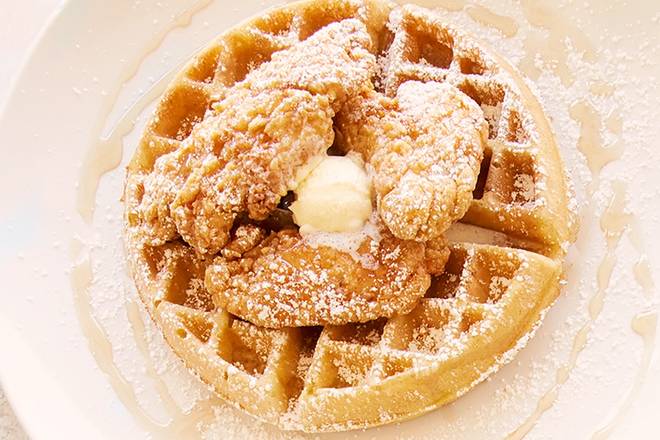 Order Chicken & Waffles  food online from The Broken Yolk Cafe store, TEMECULA on bringmethat.com