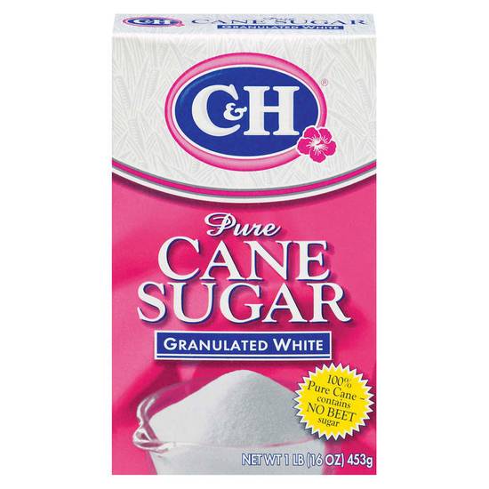 Order C & H Pure Cane Granulated White Sugar 1lb food online from Everyday Needs By Gopuff store, Fairfield on bringmethat.com