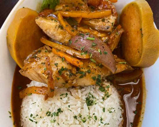 Order Rock Fish Sudado food online from Julitos Peruvian Chicken store, Waldorf on bringmethat.com