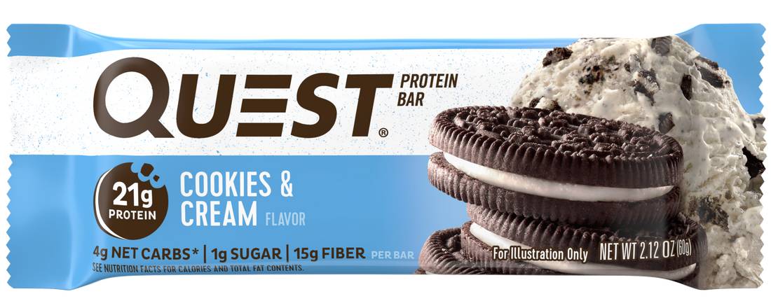 Order Quest Nutrition Protein Bar, Cookies & Cream food online from Cvs store, LINCOLN on bringmethat.com