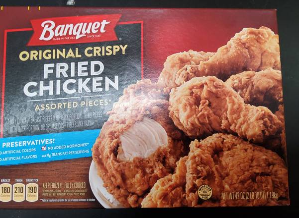 Order Banquet Whole Fried Chicken (42 oz) food online from Richmond Food Center store, Richmond on bringmethat.com