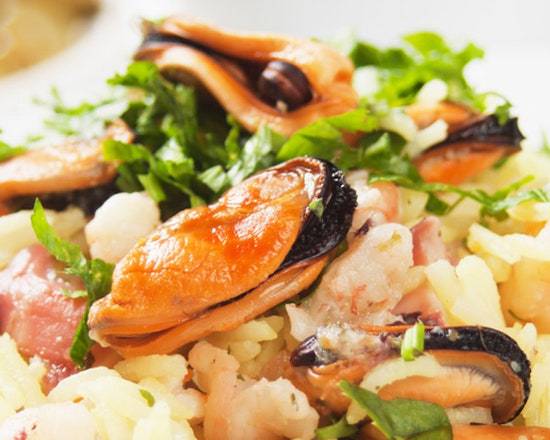 Order Risotto Seafood food online from Spaghetto store, Davie on bringmethat.com