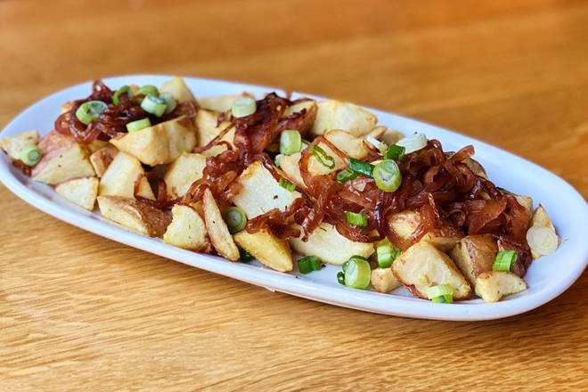 Order Home Fries With Cholula Onions food online from Silver store, Bethesda on bringmethat.com